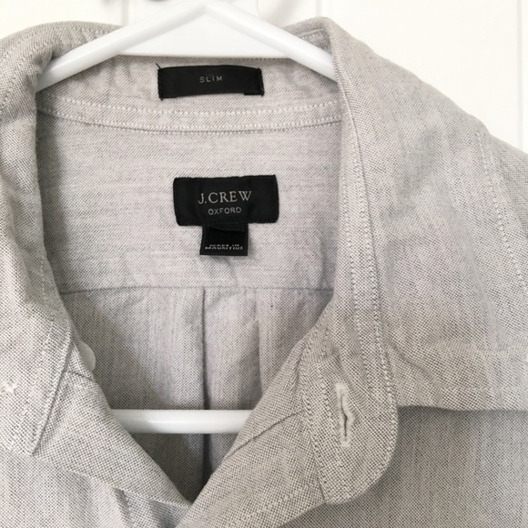 J Crew Men’s Gray and White Colorblock Shirt - Picture 2 of 4